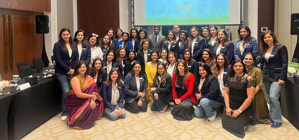 Consul General Shri Satish Sivan along with a delegation of women entrepreneurs, led by the Indian Women Network of Confederation of Indian Industry during a networking session. November 4, 2024